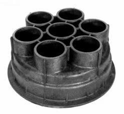 Paramount 005-302-4030-03 1.5 In. Six Port Valve Base - Black