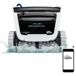 Dolphin E70 Explorer Robotic Pool Cleaner With Wi-Fi – Schedule Pool Cleanings Anytime
