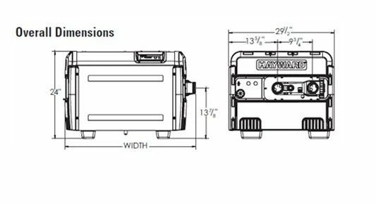Hayward W3H400FDP H Series Pool Heater 400K BTU Propane - Image 2